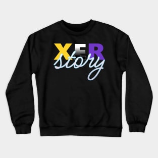 Xerstory womens history month neopronoun nonbinary trans pride flag Crewneck Sweatshirt